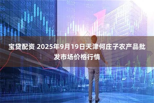 宝贷配资 2025年9月19日天津何庄子农产品批发市场价格行情