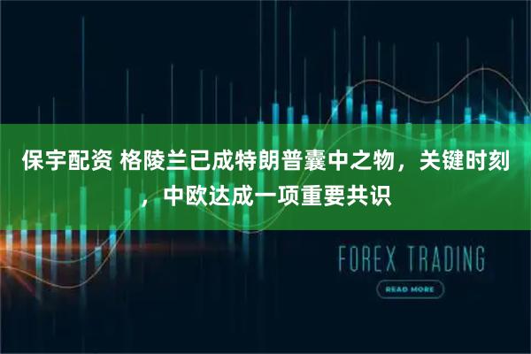 保宇配资 格陵兰已成特朗普囊中之物，关键时刻，中欧达成一项重要共识